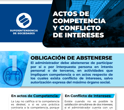 Infografía - Actos de Competencia Conflicto Intereses deberes administradores