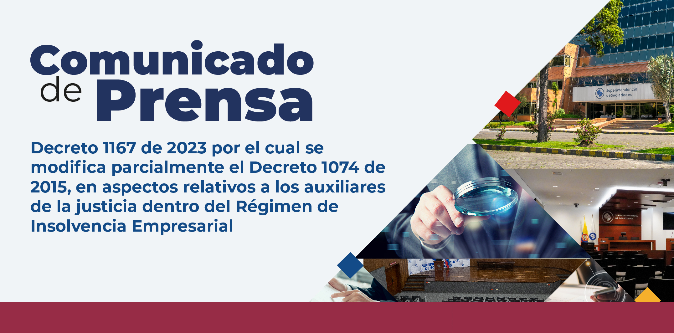 Decreto 1167 de 2023 por el cual se modifica parcialmente el Decreto 1074 de 2015, en aspectos relativos a los Auxiliares de la Justicia Decreto 1167 de 2023 por el cual se modifica parcialmente el Decreto 1074 de 2015, en aspectos relativos a los Auxiliares de la Justicia