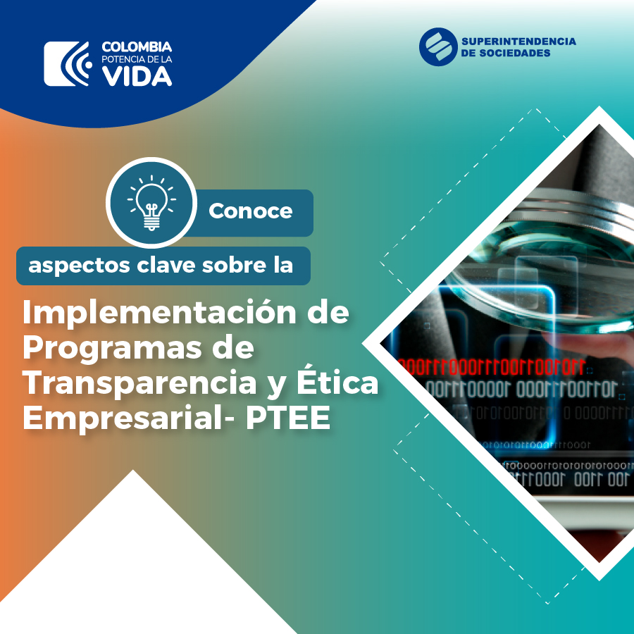 Infografía Implementación Programas de Transparencia y Ética Empresarial- PTEE