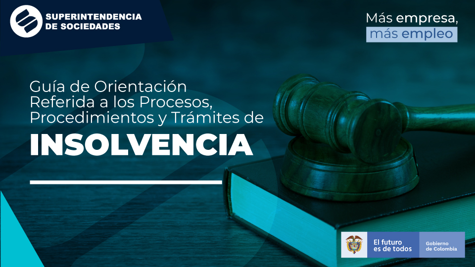 Consulte la Guía de Orientación Referida a los Procesos, Procedimientos y Trámites de Insolvencia, en donde encontrará recomendaciones para la aplicación práctica de las disposiciones que rigen estos procesos.