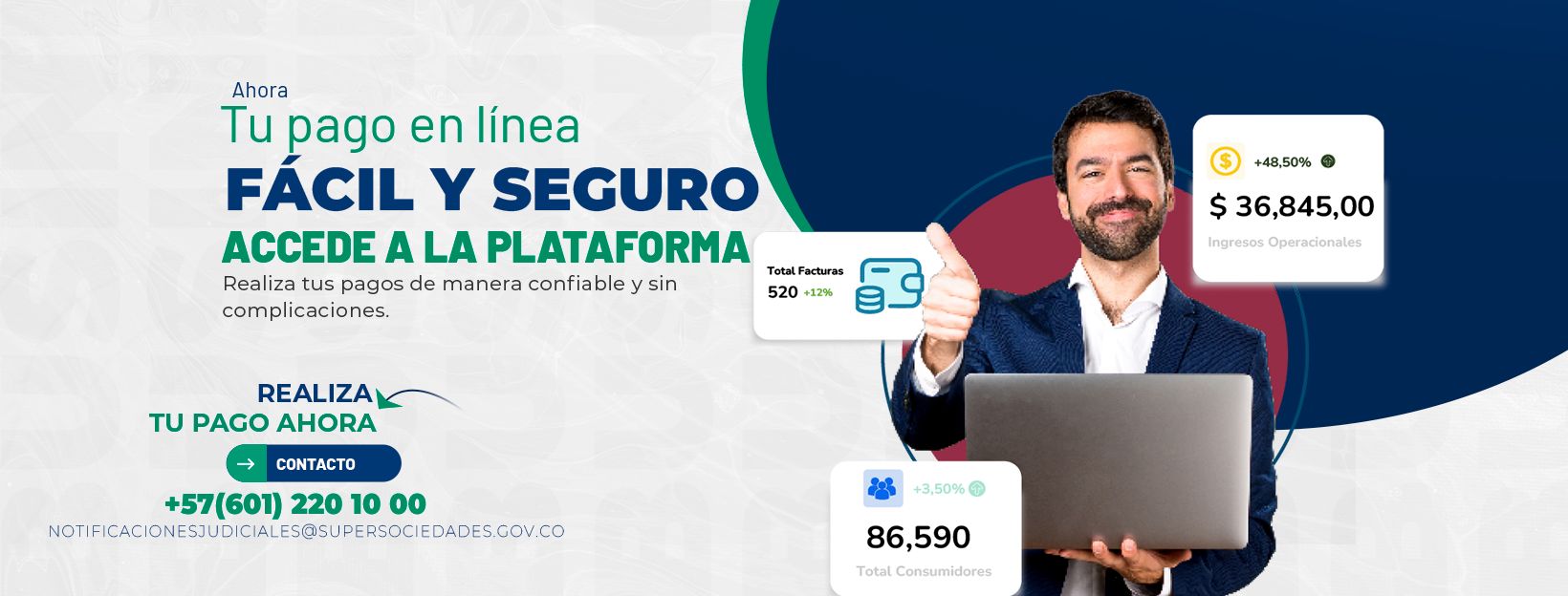 Tu pago en línea fácil y seguro accede a la plataforma